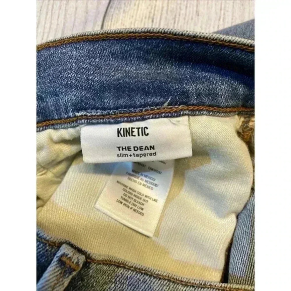 Joe's Jeans Men‎ Kinetic Slim Fit Jeans Dean/Med Wash Paint Splatter Distressed - Picture 10 of 12